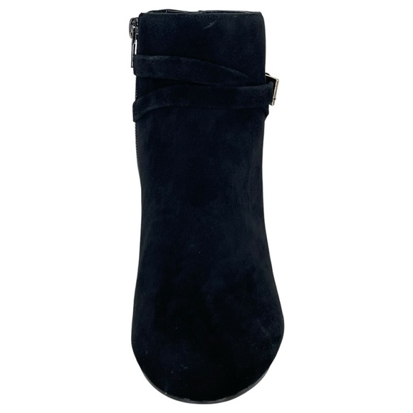 Bella Vita Arlette Black Suede Leather Womens Ankle Boots Size 8W - Picture 6 of 11